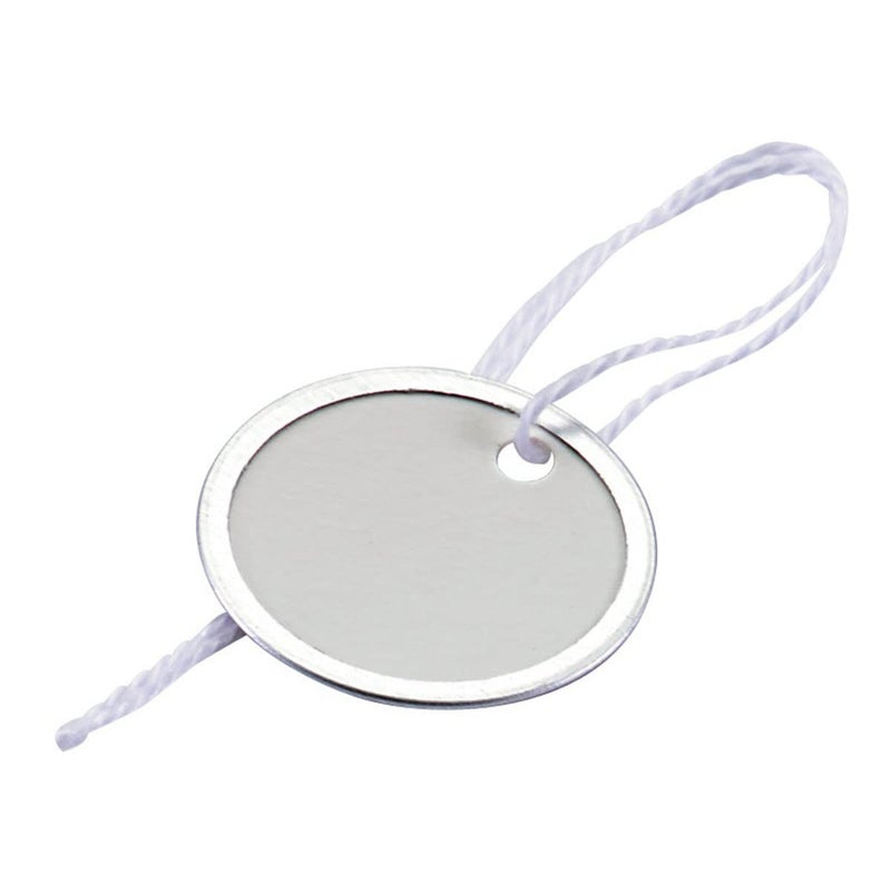 Lucky Line Paper Tag 1-1/4" with String, 25 per Pack, White (27229) - Image 1